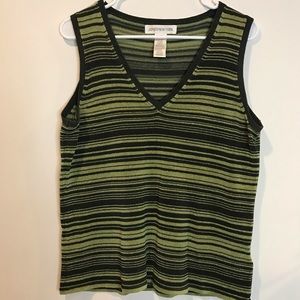 Jones New York Striped Sleeveless Top